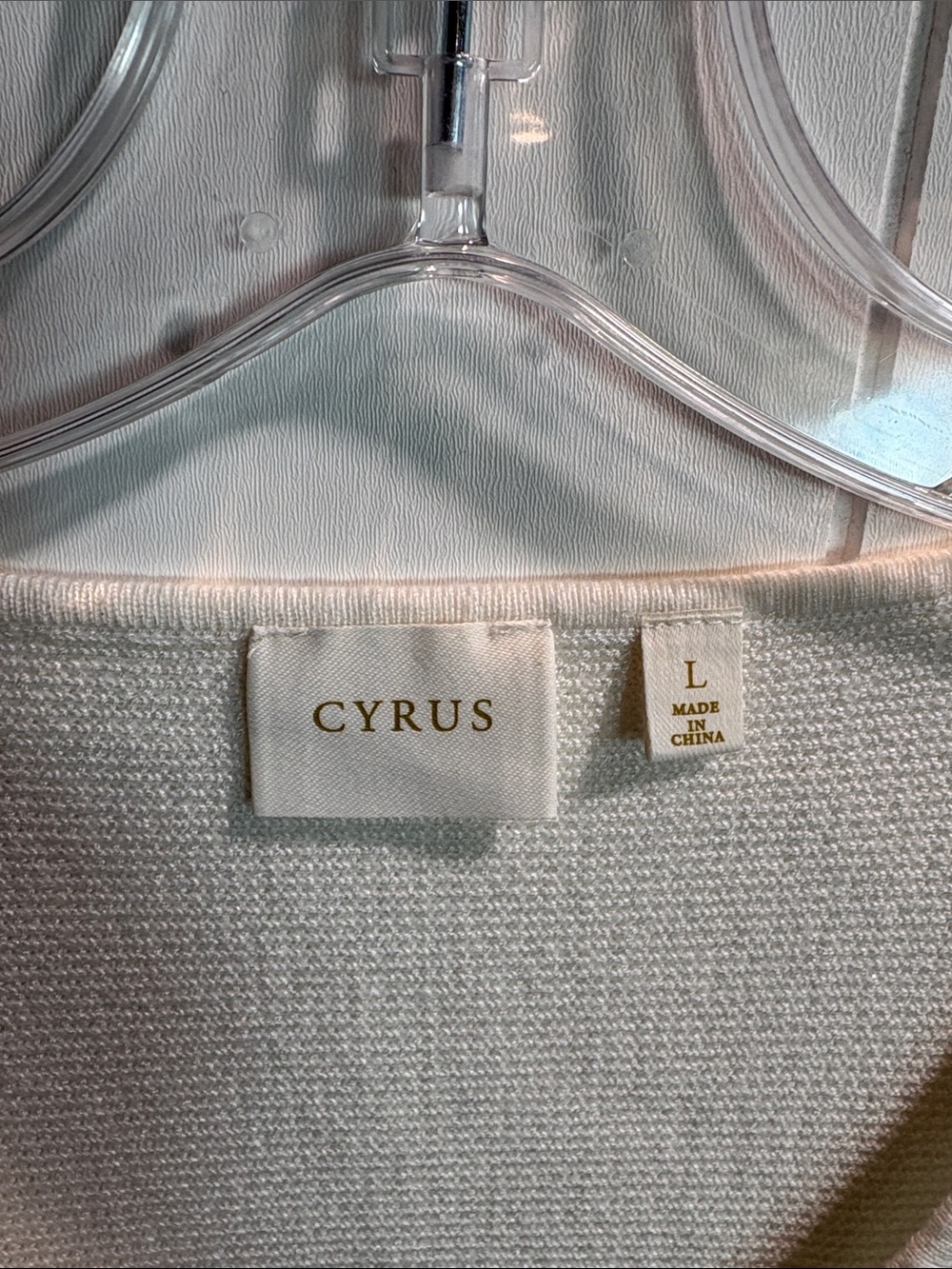 3 FOR $30!! Bundle! Cyrus waffle dolman 3/4 sleeve v neck cream color stretch - Picture 2 of 7